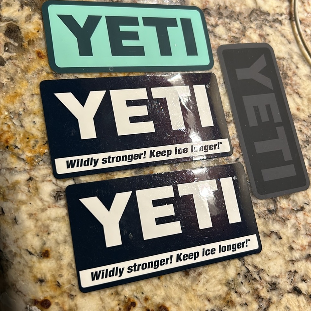 Yeti Sticker Bundle 4 Stickers 
2️⃣ - Picture 2 of 2